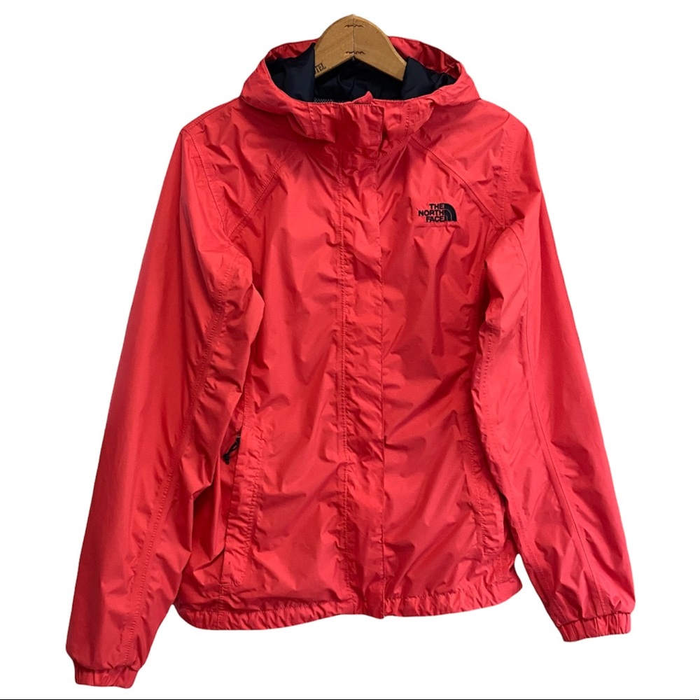 The North Face DryVent pink raincoat windbreaker hooded jacket